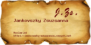 Jankovszky Zsuzsanna névjegykártya